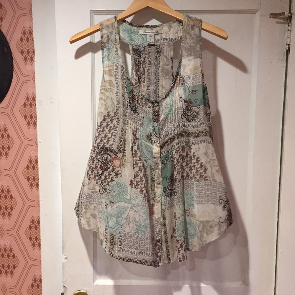 Boho American Rag Tank - Picture 3 of 7